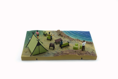 Diorama City_003 Camp Site Version – Orange Tent