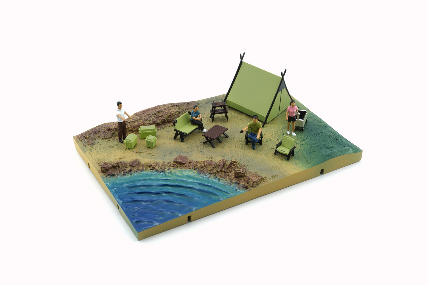Diorama City_003 Camp Site Version – Orange Tent