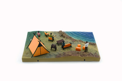 Diorama City_003 Camp Site Version – Orange Tent