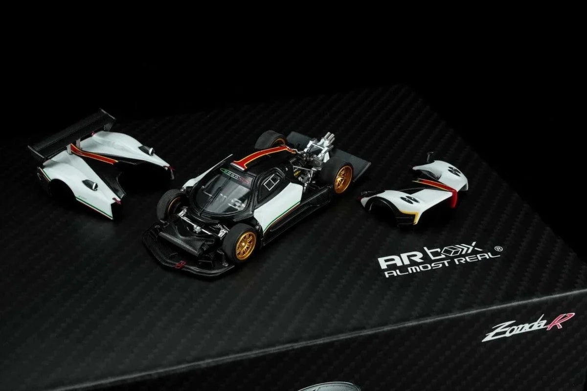 ALMOST REAL Pagani Zonda R White 1:64 Scale Diecast Model