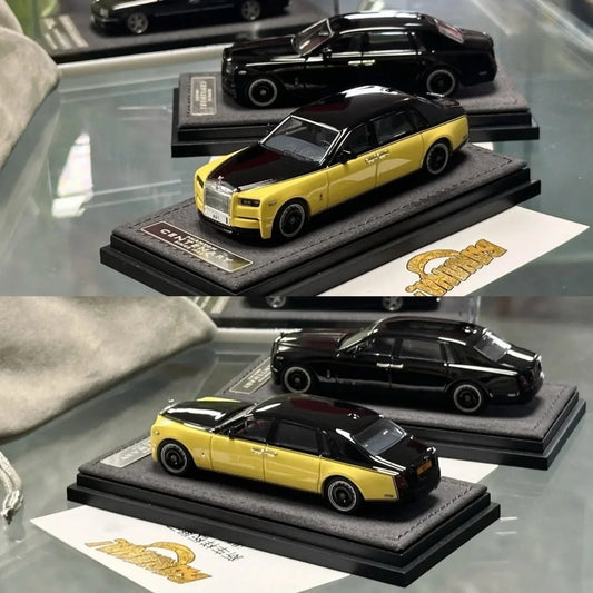 *HEC 2026* Phantom VIII EWB Centenary (Yellow & Black), 1:64 Scale collectible diecast model at Poketwheels