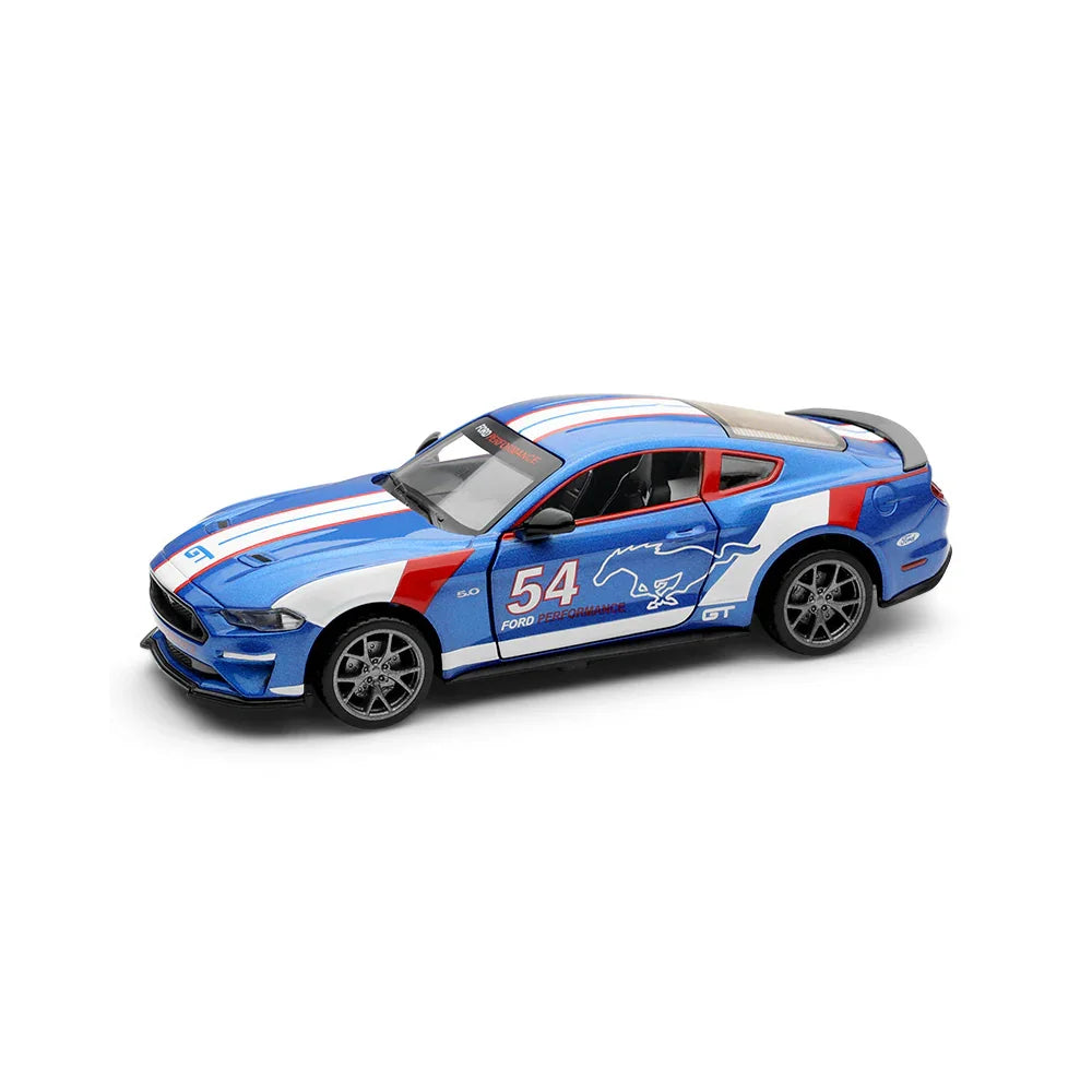 Premium scale diecast model car  – Ford Mustang GT, 1:32 Scale (Blue) Collectible