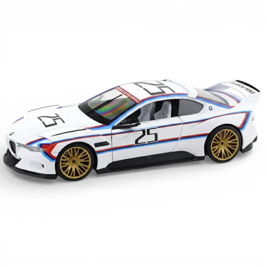 Premium scale diecast model car  – BMW 3.0 CSL, 1:32 Scale (White) Collectible