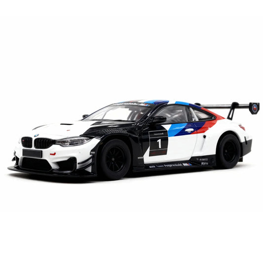 Premium scale diecast model car  – BMW M4 GT3, 1:32 Scale (White) Collectible