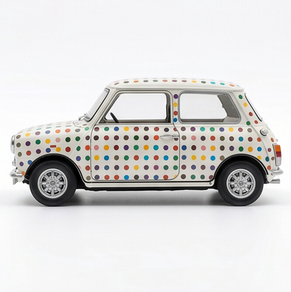 TINY Mini Cooper MK1 Colour Dot 1:50 Scale – Official Licensed Diecast with Acrylic Case