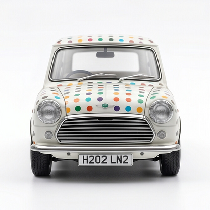 TINY Mini Cooper MK1 Colour Dot 1:50 Scale – Official Licensed Diecast with Acrylic Case