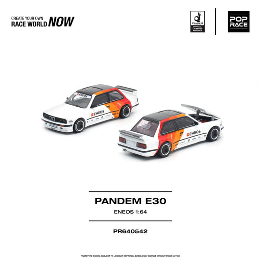 *PRE-ORDER* PANDEM E30 ENEOS, 1:64 Scale collectible diecast model at Poketwheels