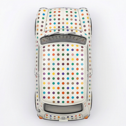 TINY Mini Cooper MK1 Colour Dot 1:50 Scale – Official Licensed Diecast with Acrylic Case