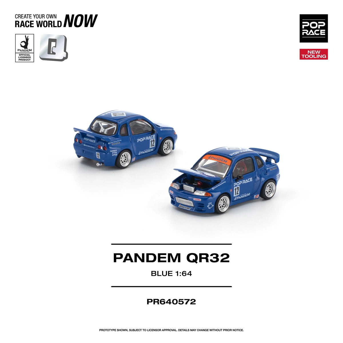 *PRE-ORDER* Pandem QR32, 1:64 Scale (Blue) collectible diecast model at Poketwheels