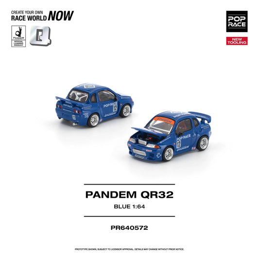 *PRE-ORDER* Pandem QR32, 1:64 Scale (Blue) collectible diecast model at Poketwheels