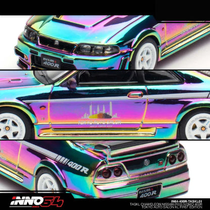 INNO64 Nissan Skyline GT-R R33 Nismo 400R Tokyo Auto Salon Kuala Lumpur Exclusive Edition 2024 1:64 Scale Diecast Model (Chameleon)