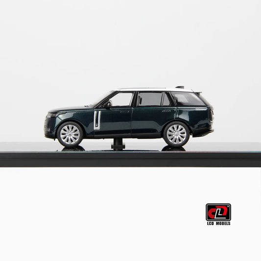 LCD Land Rover Range Rover SV Serenity Green with White Roof 1:43 Scale Diecast Model