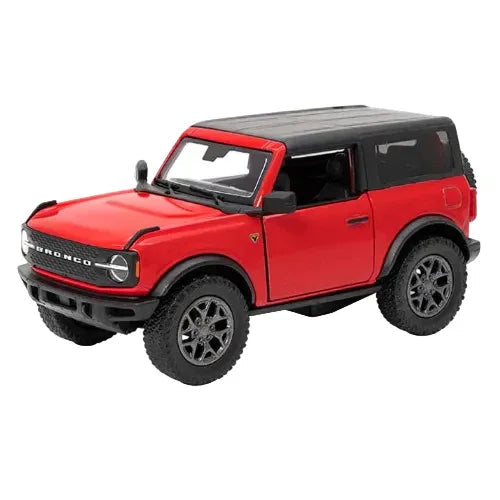 Premium scale diecast model car  – Ford Bronco (Hard Top) 2022, 1:36 Scale (Red) Collectible