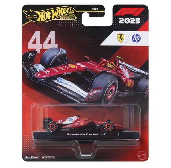 F1 2025 Ferrari HP #44 (Scuderia Ferrari HP), 1:64 Scale (Maroon) collectible diecast model at Poketwheels