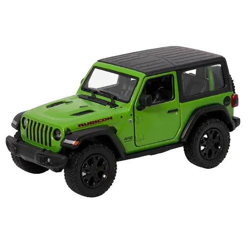 Premium scale diecast model car  – Jeep Wrangler (Hard Top) 2018, 1:36 Scale (Green) Collectible