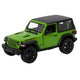 Premium scale diecast model car  – Jeep Wrangler (Hard Top) 2018, 1:36 Scale (Green) Collectible