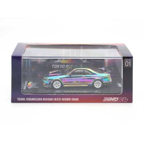 INNO64 Nissan Skyline GT-R R33 Nismo 400R Tokyo Auto Salon Kuala Lumpur Exclusive Edition 2024 1:64 Scale Diecast Model (Chameleon)