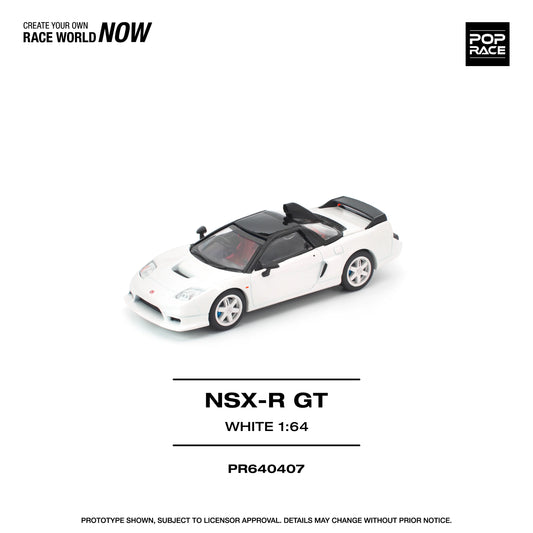POPRACE Honda NSX-R GT White 1:64 Scale Diecast Model (Pre-Order)