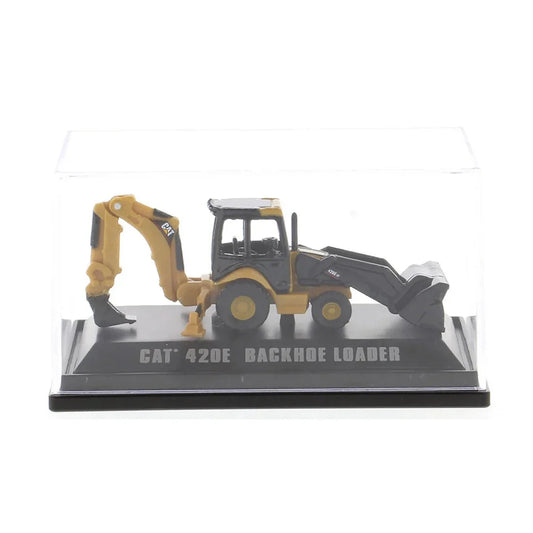 420E Backhoe Loader, 1:64 Scale (Yellow) collectible diecast model at Poketwheels