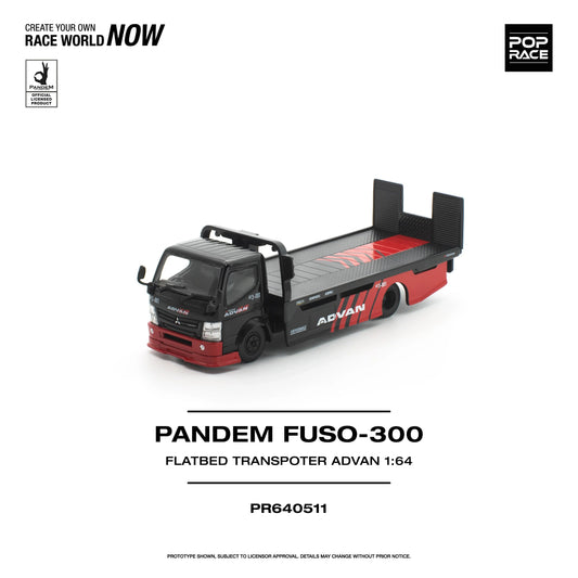 *PRE-ORDER* Pandem Fuso 300 Flatbed Transporter Advan,1:64 Scale collectible diecast model at Poketwheels