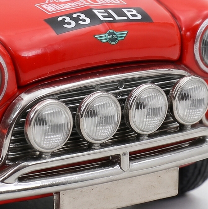 TINY Mini Cooper MK1 (37) 1:50 Scale (ATC66197) – Official Licensed Diecast with Acrylic Case