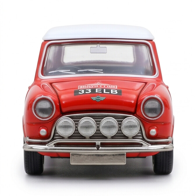 TINY Mini Cooper MK1 (37) 1:50 Scale (ATC66197) – Official Licensed Diecast with Acrylic Case