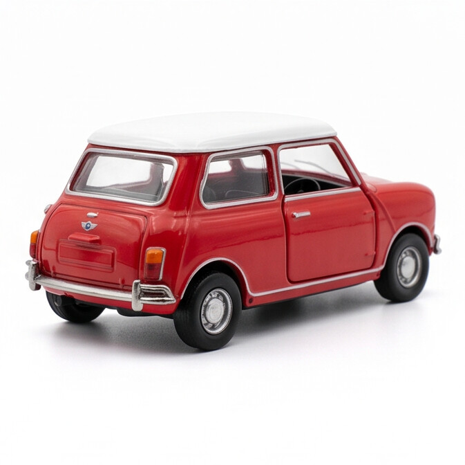 TINY Mini Cooper MK1 199C 1:50 Scale – Official Licensed Diecast with Acrylic Case