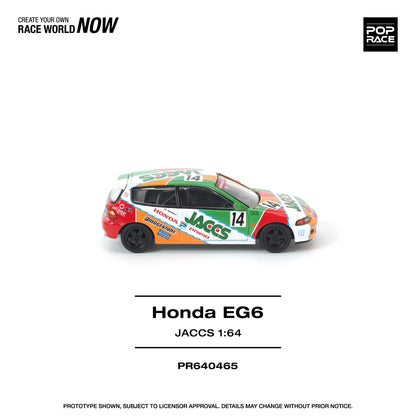 POPRACE Honda Civic EG6 Jaccs 1:64 Scale Diecast Model (Pre-Order)