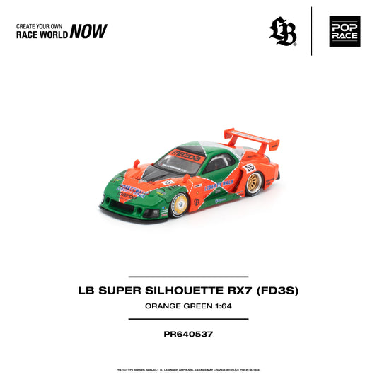*PRE-ORDER* LB SUPER SILHOUETTE RX7 (FD3S), 1:64 Scale collectible diecast model at Poketwheels