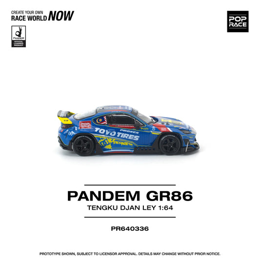 POPRACE Pandem GR86 Tengku Djan Ley 1:64 Scale Diecast Model (Pre-Order)