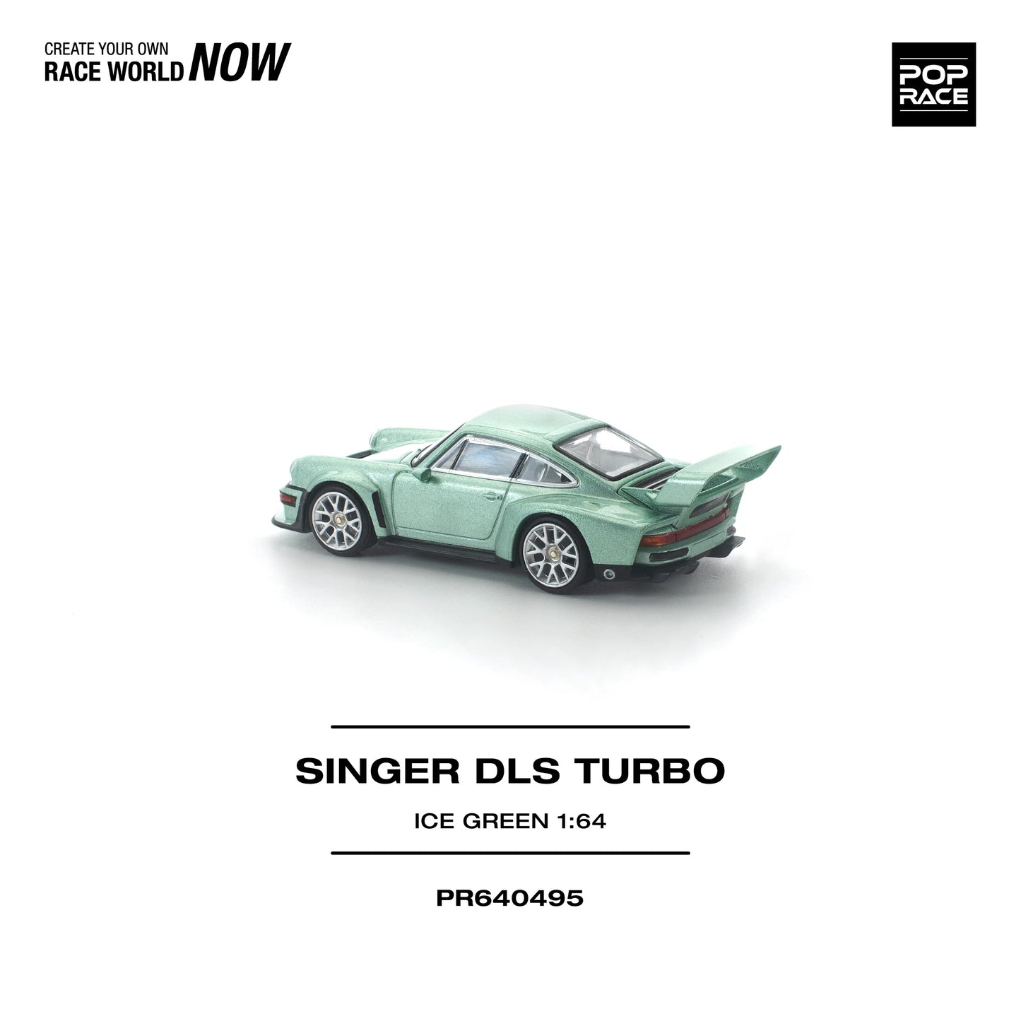 POPRACE Singer DLS Turbo Ice Green 1:64 Scale Diecast Model (Pre-Order)