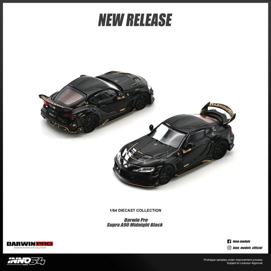 *PRE-ORDER* Darwin Pro Supra A90 Gloss, 1:64 Scale (Black) collectible diecast model at Poketwheels
