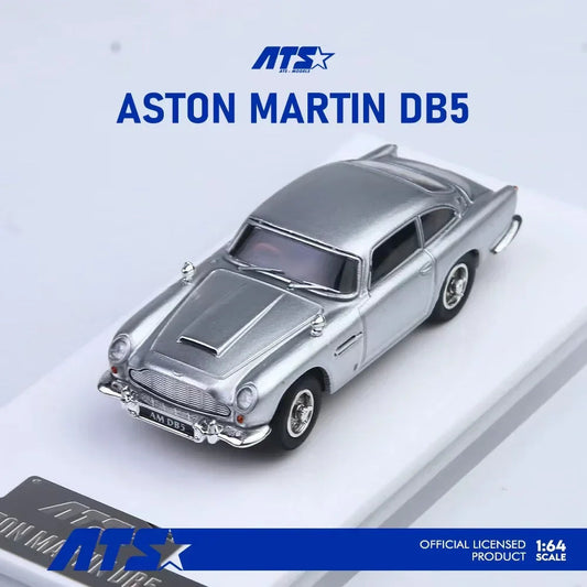 Aston Martin DB5, 1:64 Scale (Silver) collectible diecast model at Poketwheels