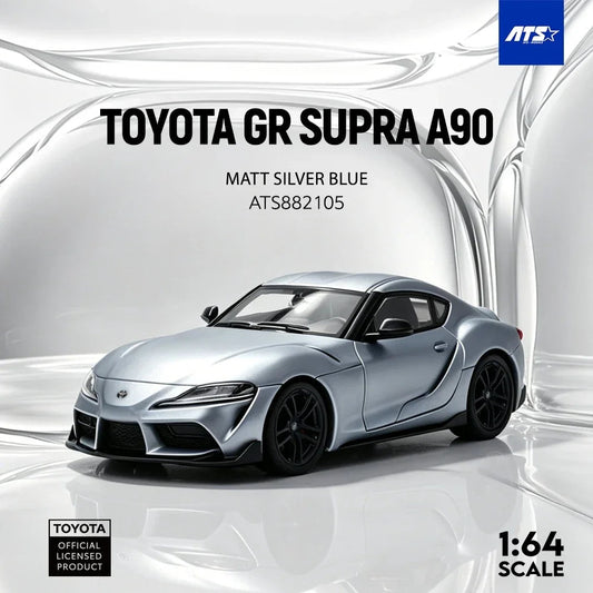 *PRE-ORDER* Toyota GR SUPRA A90 - Matte, 1:64 Scale (Silver Blue) collectible diecast model at Poketwheels