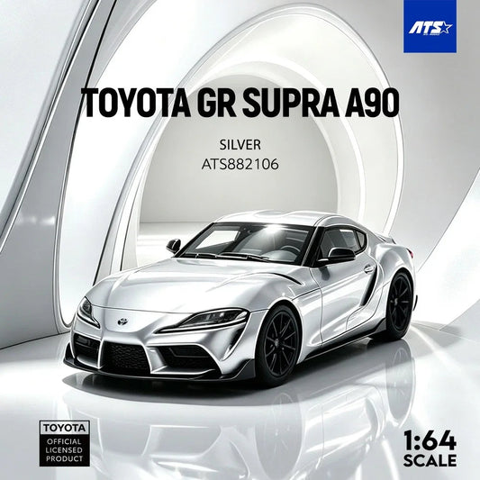 *PRE-ORDER* Toyota GR SUPRA A90, 1:64 Scale (Silver) collectible diecast model at Poketwheels