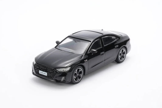 Premium scale diecast model car  – AUDI A7L 2022, 1:64 Scale (Black) Collectible