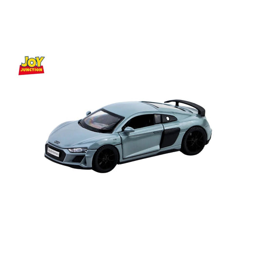 Audi R8 Pullback Toy Car - Light, Sound with Openable Doors, 1:32 Scale (Blue) collectible diecast model at Poketwheels
