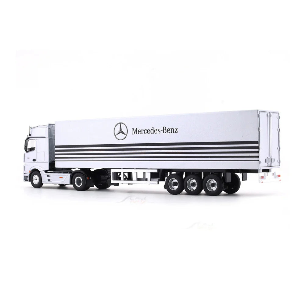 Mercedes-Benz   Container Truck   Classic   Edition,   1:64 Scale   (Silver)