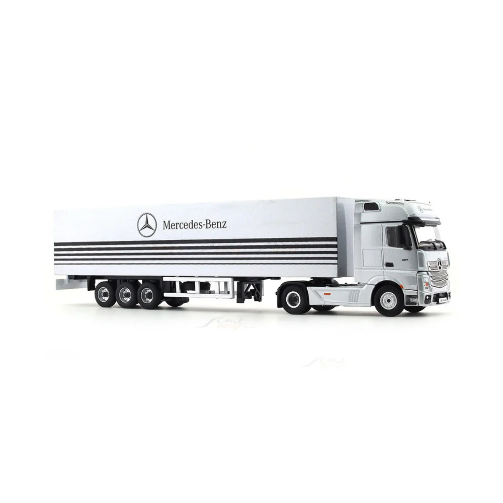 Mercedes-Benz   Container Truck   Classic   Edition,   1:64 Scale   (Silver)