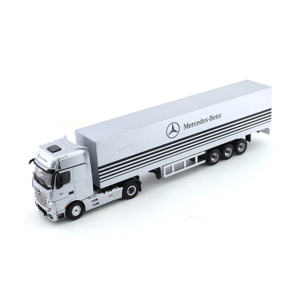Mercedes-Benz   Container Truck   Classic   Edition,   1:64 Scale   (Silver)