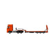 Mercedes-Benz - Flatbed Transport Trailer, 1:64 Scale (Orange) collectible diecast model at Poketwheels