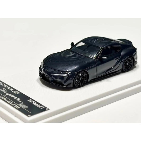 Toyota GR Supra A90 (Limited to 737 of 999) Matte Strom Grey, 1:64 Scale collectible diecast model at Poketwheels