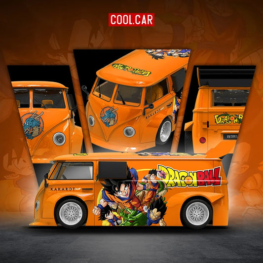 *PRE-ORDER* Volkswagen T1 Dragon Ball Painted, 1:64 Scale (Orange) collectible diecast model at Poketwheels