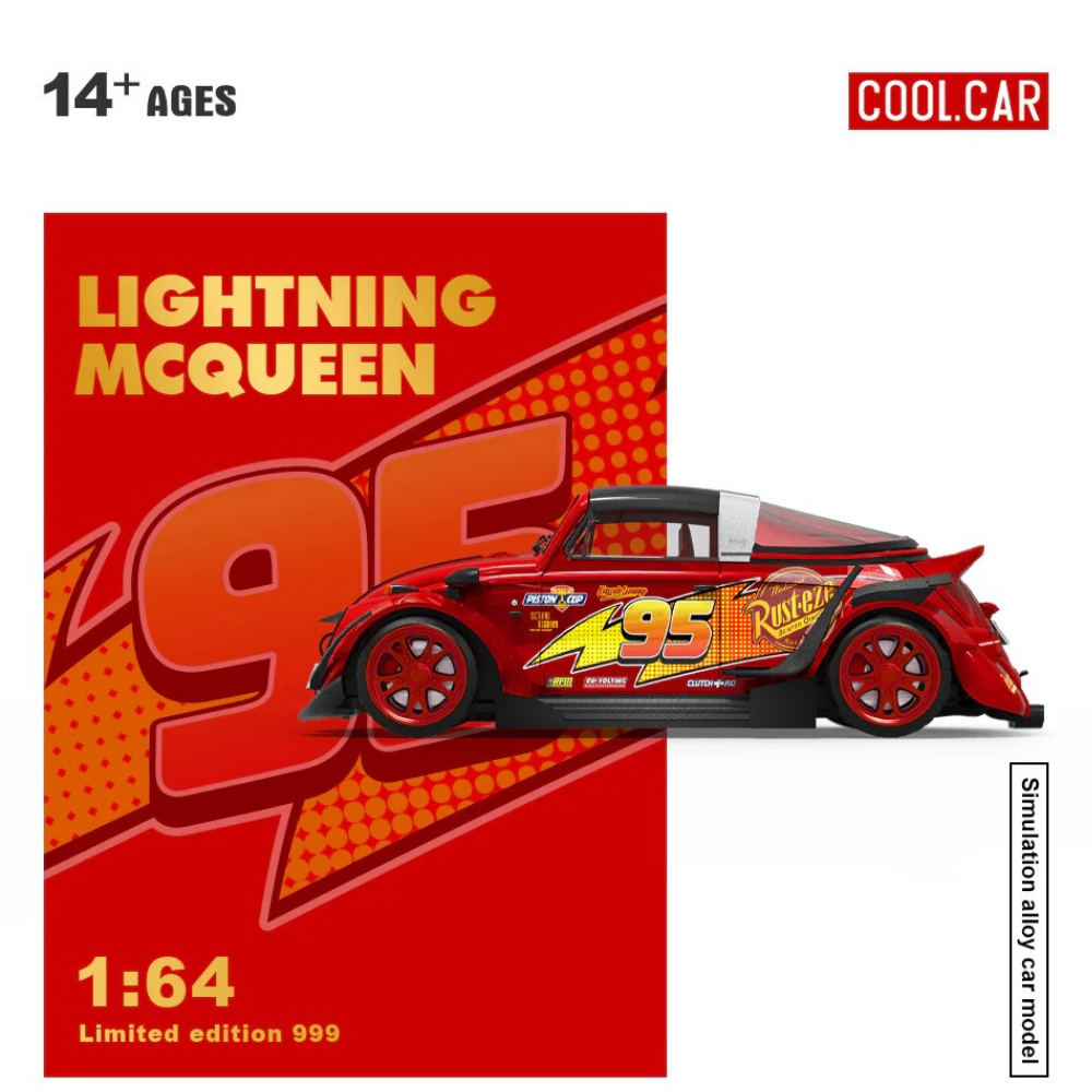 Premium scale diecast model car  – Lightning Mcqueen Livery, 1:64 scale Collectible