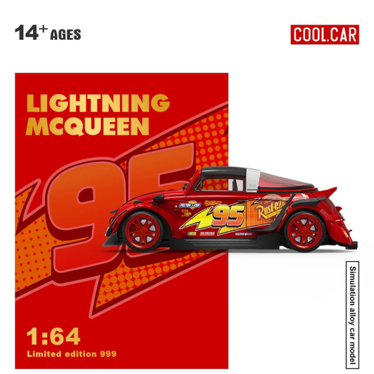 Premium scale diecast model car  – Lightning Mcqueen Livery, 1:64 scale Collectible