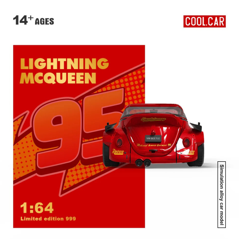 Premium scale diecast model car  – Lightning Mcqueen Livery, 1:64 scale Collectible