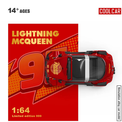 Premium scale diecast model car  – Lightning Mcqueen Livery, 1:64 scale Collectible