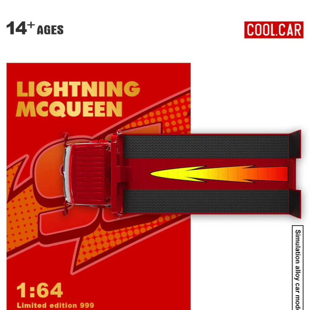 Premium scale diecast model car  – Lightning Mcqueen Livery, 1:64 Scale Collectible
