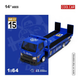 Premium scale diecast model car  – Hino H300 Transport Trailer, 1:64 Scale (Blue) Collectible
