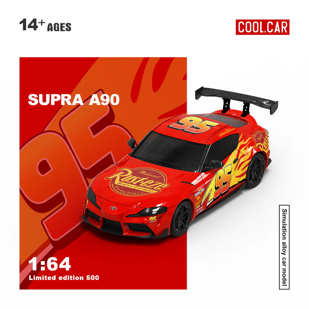 PRE-ORDER Time Micro A-Speedmaster A90 Lightning McQueen Livery Job Limited Edition 500 pcs 1:64 Scale Diecast Model